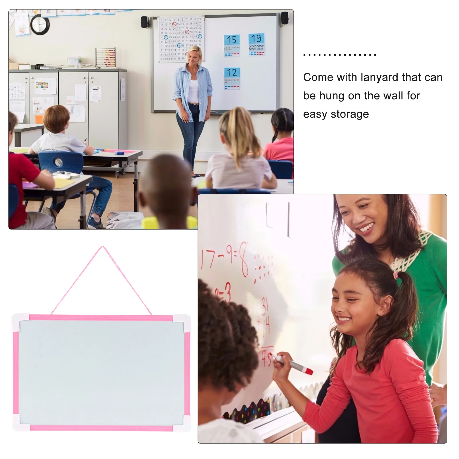 

1Set Kids Write Board Magnetic Double-Sided Hanging Whiteboard Erasable Graffiti Message Painting Board Double-Sided Whiteboard