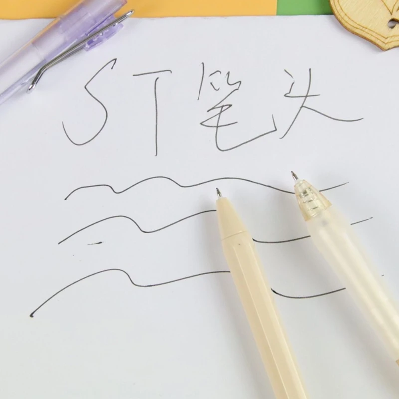 Caneta gel retrátil 6 peças, caneta estética criativa, caneta neutra 0,5 mm