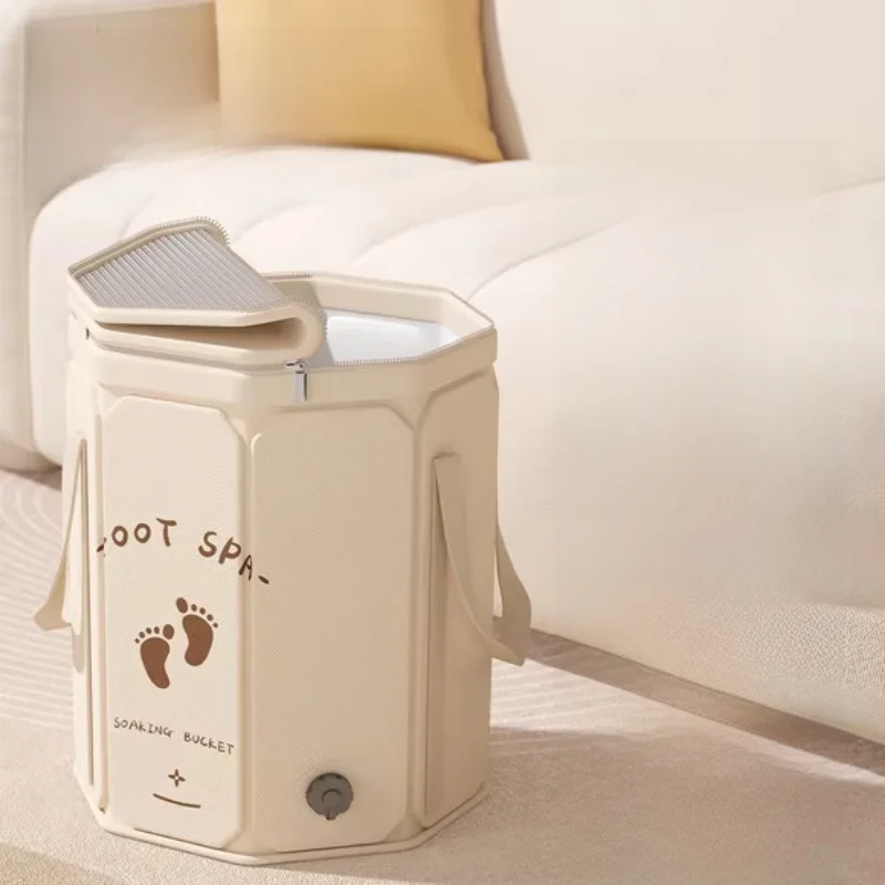 

Portable Health Foot Soak Bag Insulated Deep Foot Bath Tub High Steng Buet Home Use Leg Care Foot Cleaning Tool