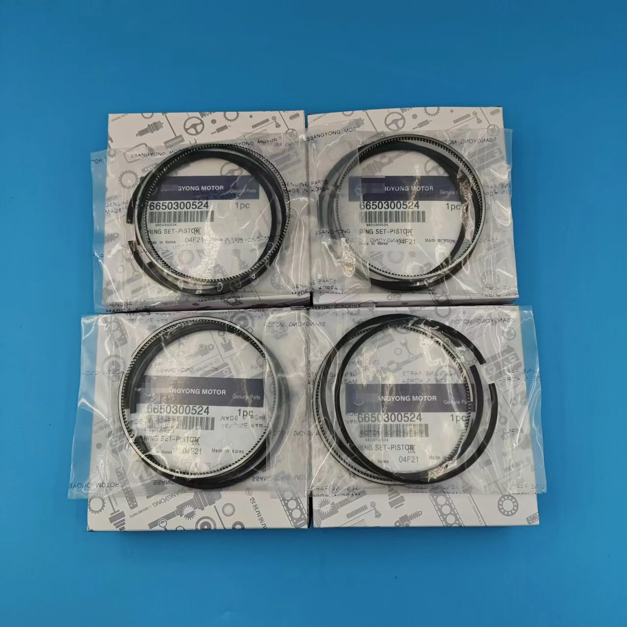 4pcs/set Engine Parts Piston Rings kit  For Ssangyong Actyon Kyron Rexton Stavic  6650300524