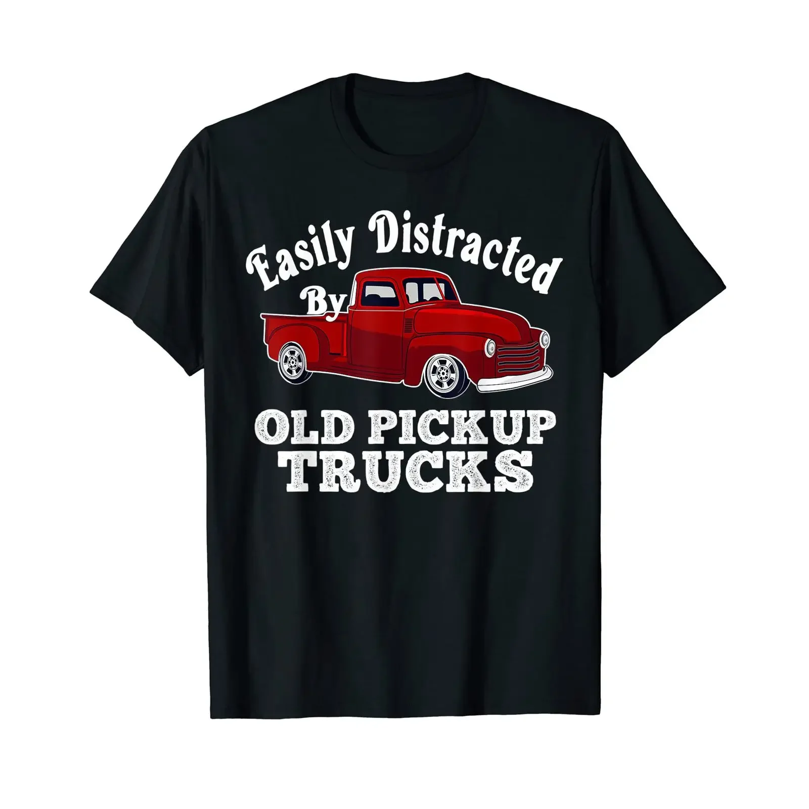 Leicht abgelenkt von alten Pickup Trucks lustiger Trucker T Shirt vintage Washed Breathable homme Slightly Unisex