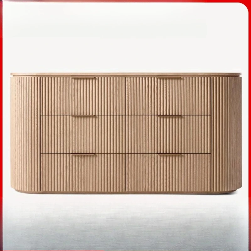 

American simple living room furniture solid wood TV cabinet dining side storage foyer entrance cabinet