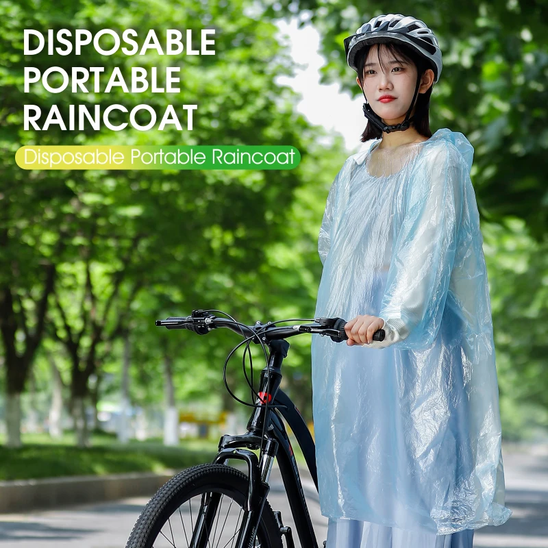 WEST BIKING-chubasquero desechable para ciclismo, impermeable, portátil, Unisex, al aire libre para escalada, MTB y bicicleta de carretera