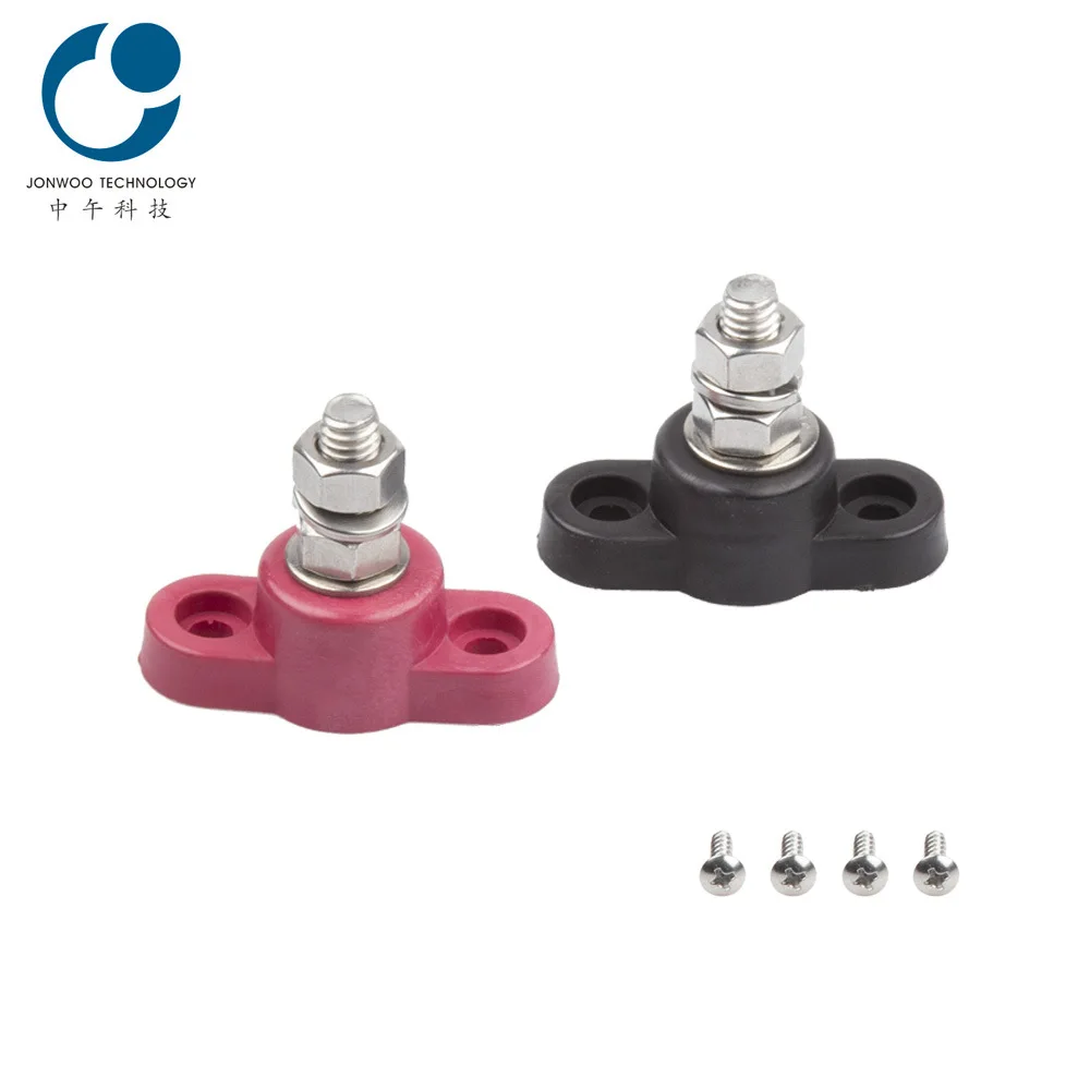 12-48V Automobile Ship Yacht Heavy Duty Single Wire Terminal Single Post Connection Screw Wiring Bolt 5/16 Wiring Post