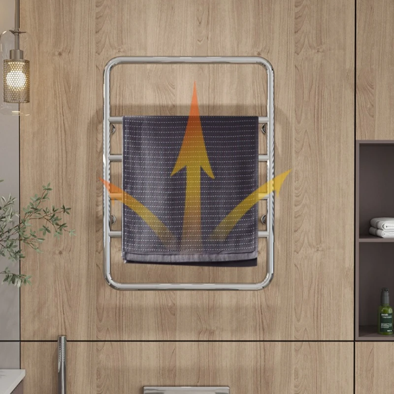 

Constant Temperature Uniform Heating Electric Towel Rack Intelligent Convenient Easy Use Towel Warmer Durable Bathroom Fixture