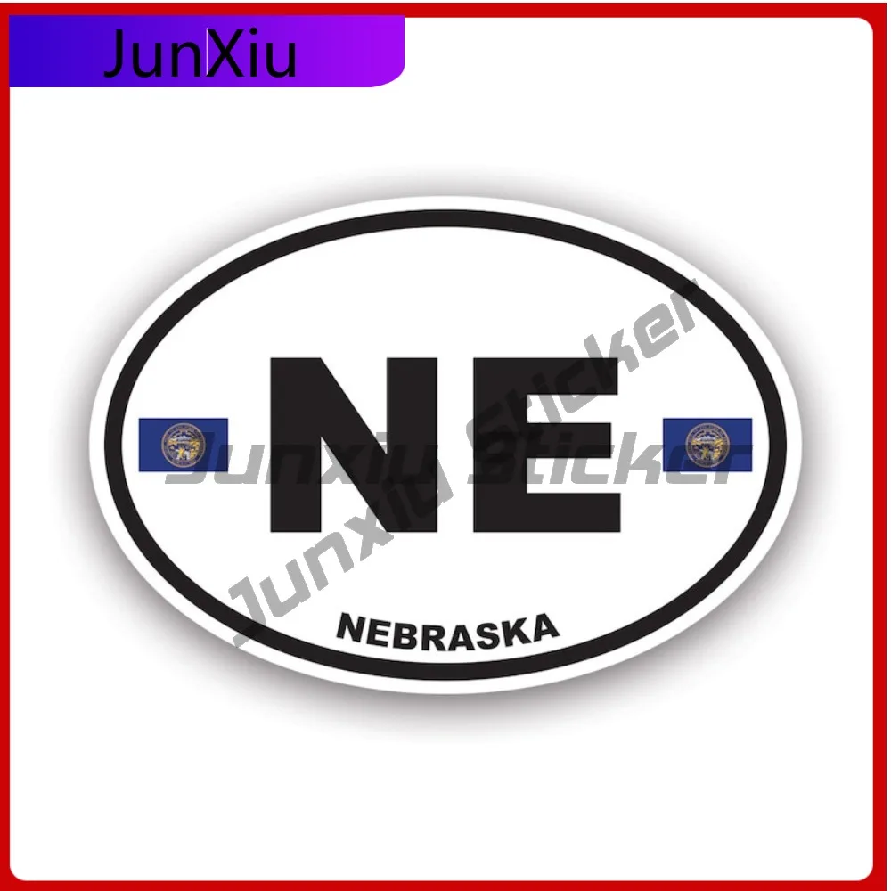 

Nebraska Flag Oval Sticker Waterproof Outdoor Funny Laptop Waterproof Vinyl Decal For Campers Outdoor Outdoor Fun Fun Outdoor