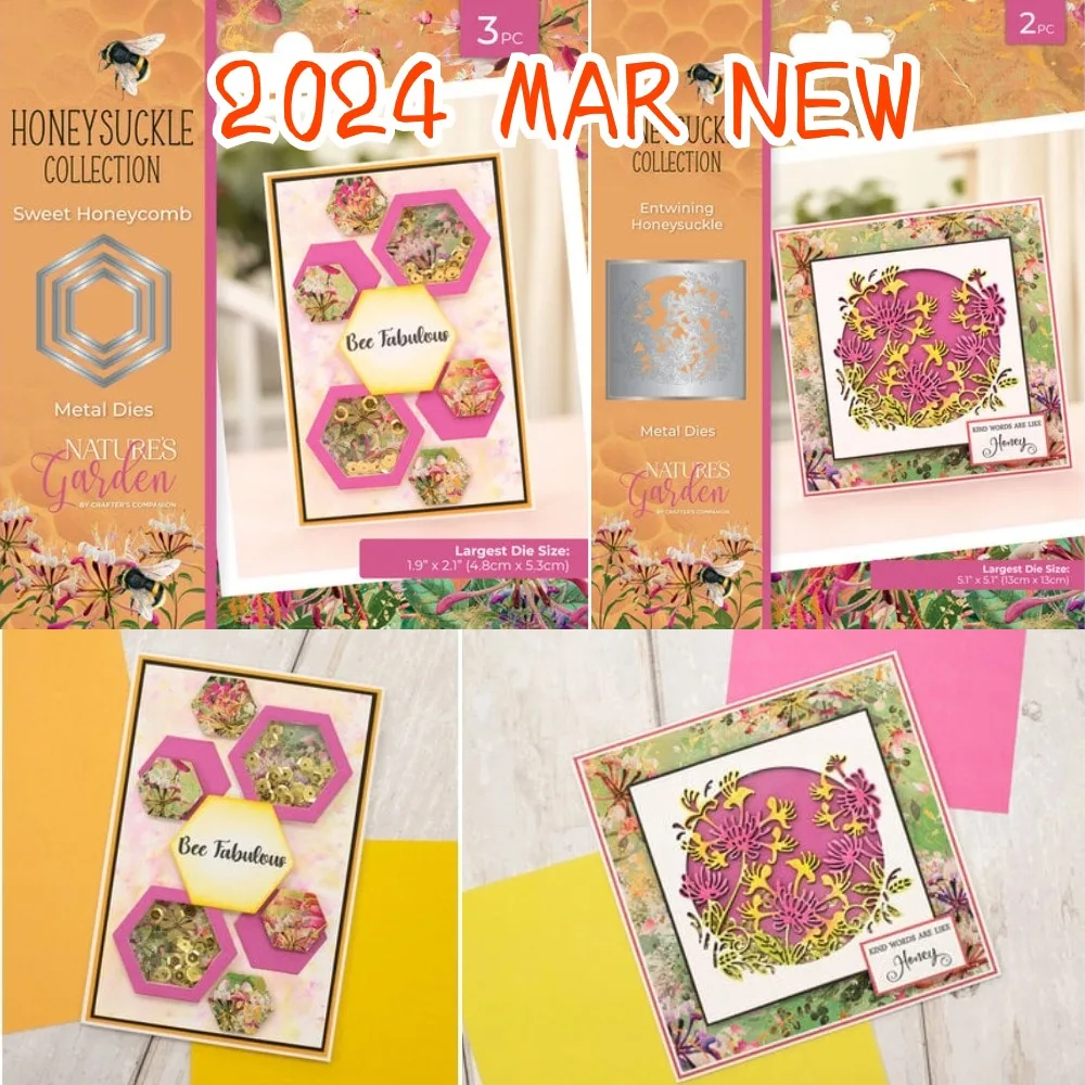 Entwining Honeysuckle Cutting Dies New Arrival 2024 DIY Molds Scrapbooking Paper Making Crafts Template Handmade Decoration