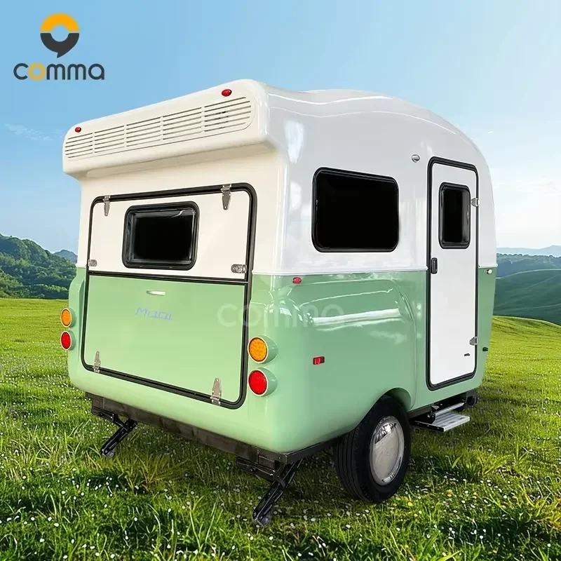 Mini Teardrop Luxury Camper for Camping Travel Lightweight Micro Fibreglass with Air Conditioner Off-Road for Australia