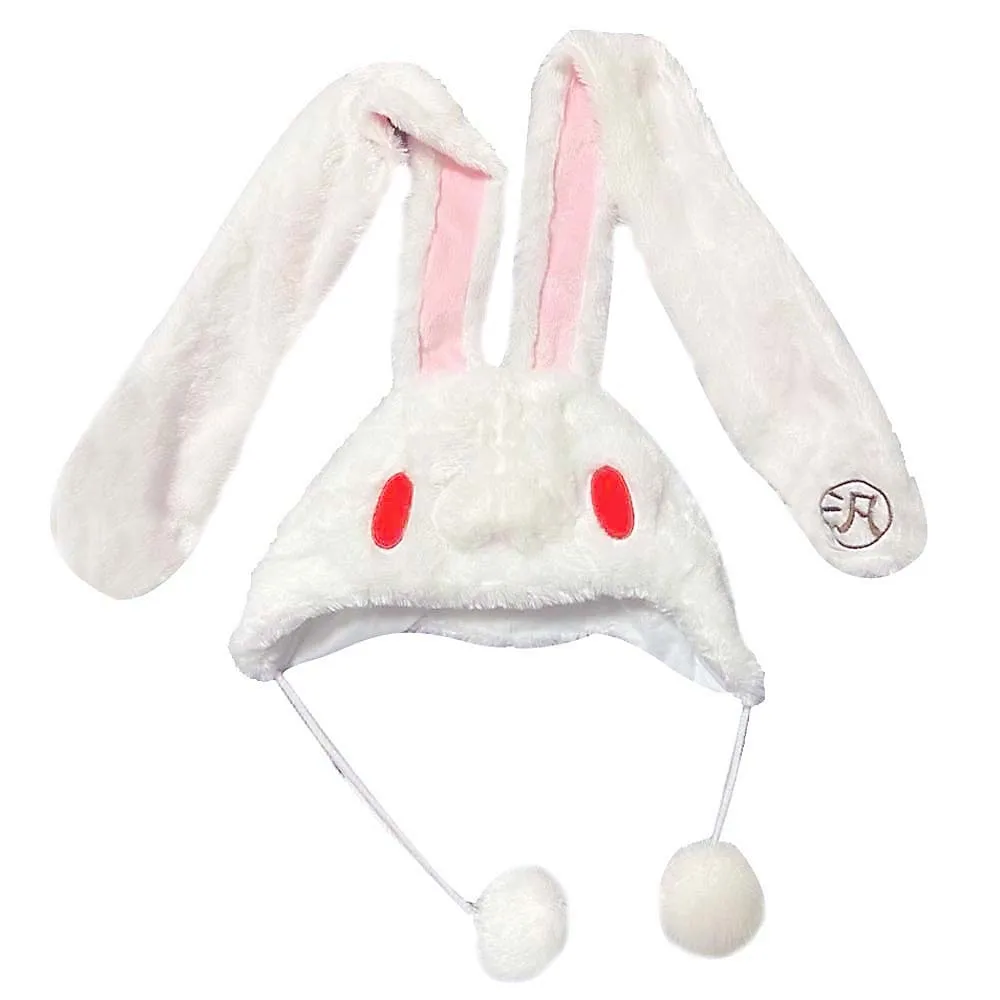 

Милый универсальный кролик Hanyo Usagi Rabbit, белая плюшевая шапка, зимние шапки для женщин, девочек, детей, теплая шапка с героями мультфильмов аниме, кепки Gorras