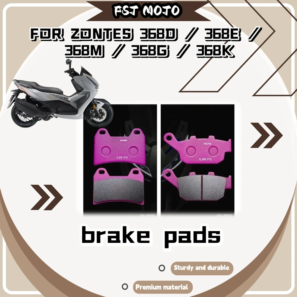 For ZONTES 368D/368E/368M/368G/368K Thermal Insulation Layer Brake Pads Block High Heat Keep Fixed Stopping Distance Continuous
