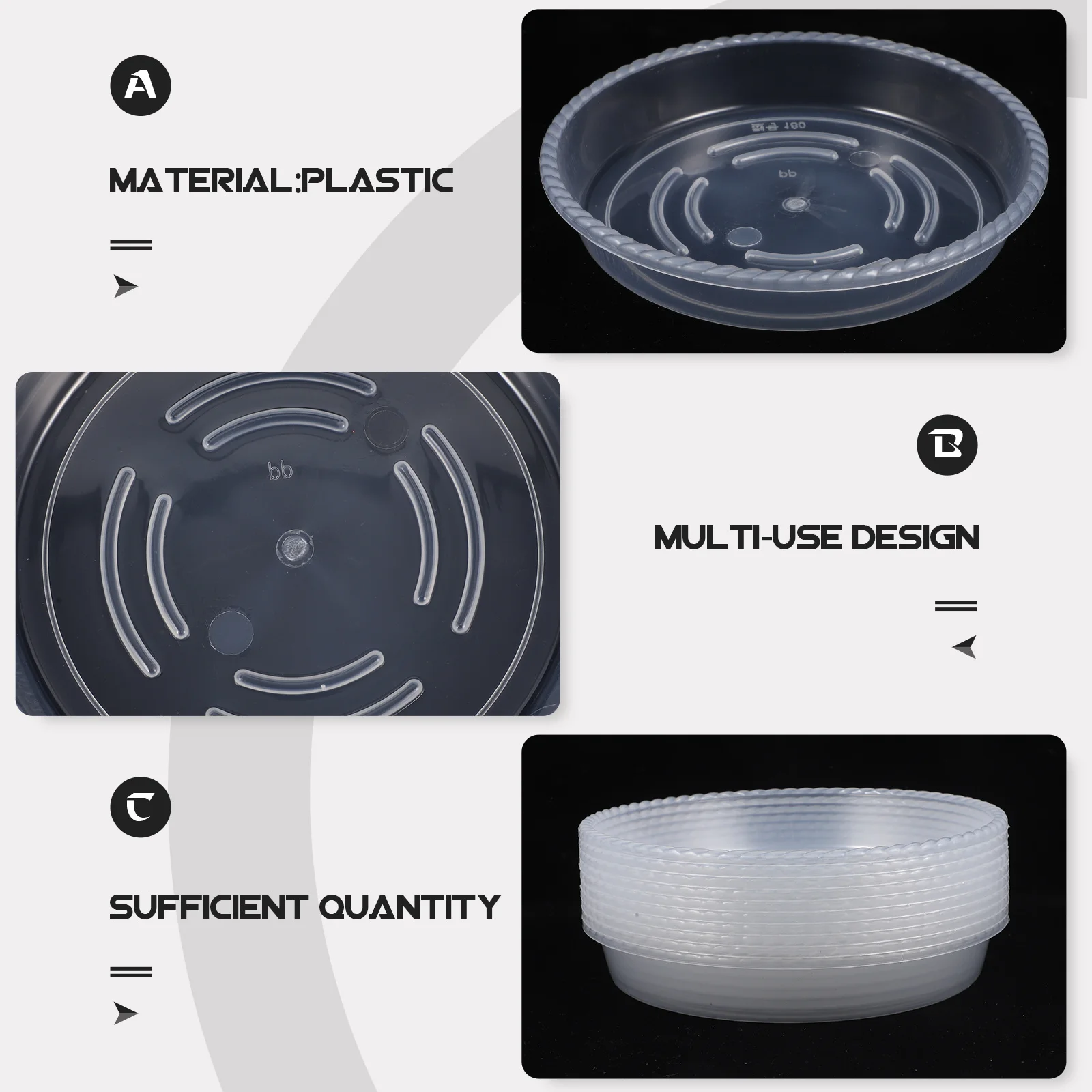 

10Pcs Strong Sturdy Bird Feeding Bowl Water Basin Parrot Bathtub Cage Feeder Practical Gift for Birds Outdoor Bird Feeder