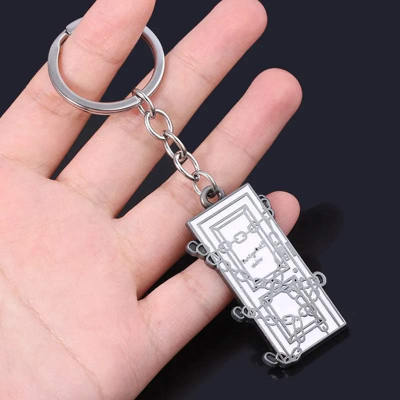 Horror Film Silent Hill Keychain Chained Door Cosplay Rich Personality Pendant Phone Chain Charms Accessories Gift