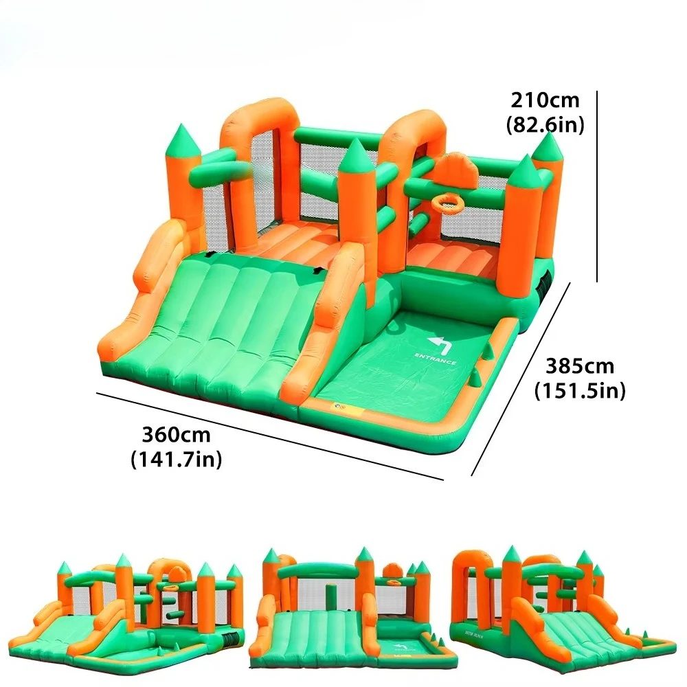 

Usa In Stock Outdoor Kids Fun Weekend Bouncer Bouncy Castle Inflatable Small Bounce House With Slide For Sale