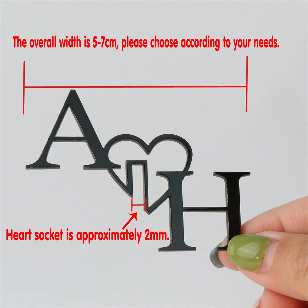 20/50/100pcs Personalised Drink Stirrers Initials Heart Wedding Drink Tags Glass Markers Alternative Champagne Topper Wine Charm image 5