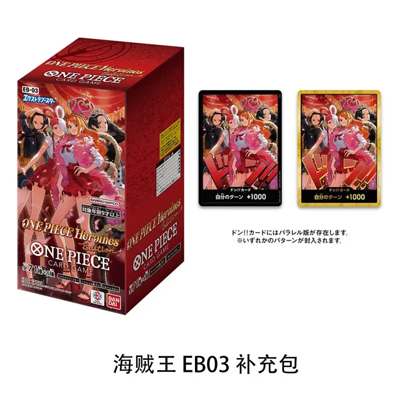 Bandai One Piece Card Game Eb03 Extra Booster Japanese Version Heroines Edition Collectible Trading Cards For Battle Collection
