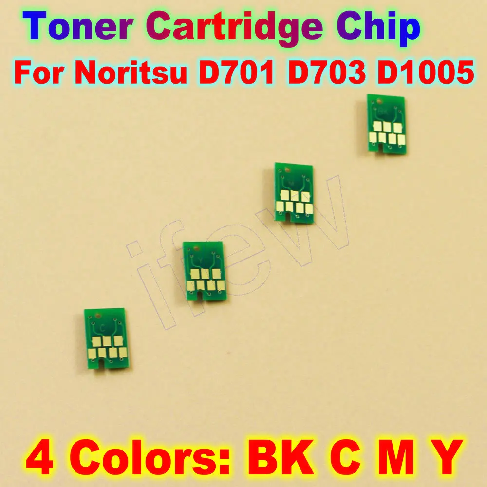 

D701 D703 D1005 Noritsu Chip Printer Ink Cartridge Chips One Time Chip for Noritsu D701 D703 D1005 Disposable Chip 4 Colors CMYK