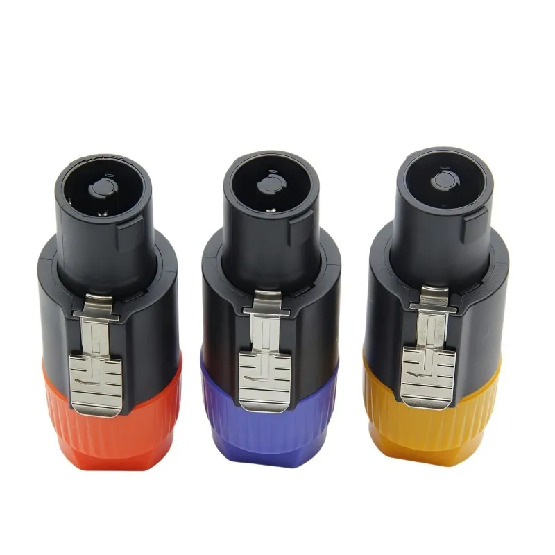 1pcs Four-core audio connector speaker plug aviation ohm jack Cannon connector terminal no-solder joint