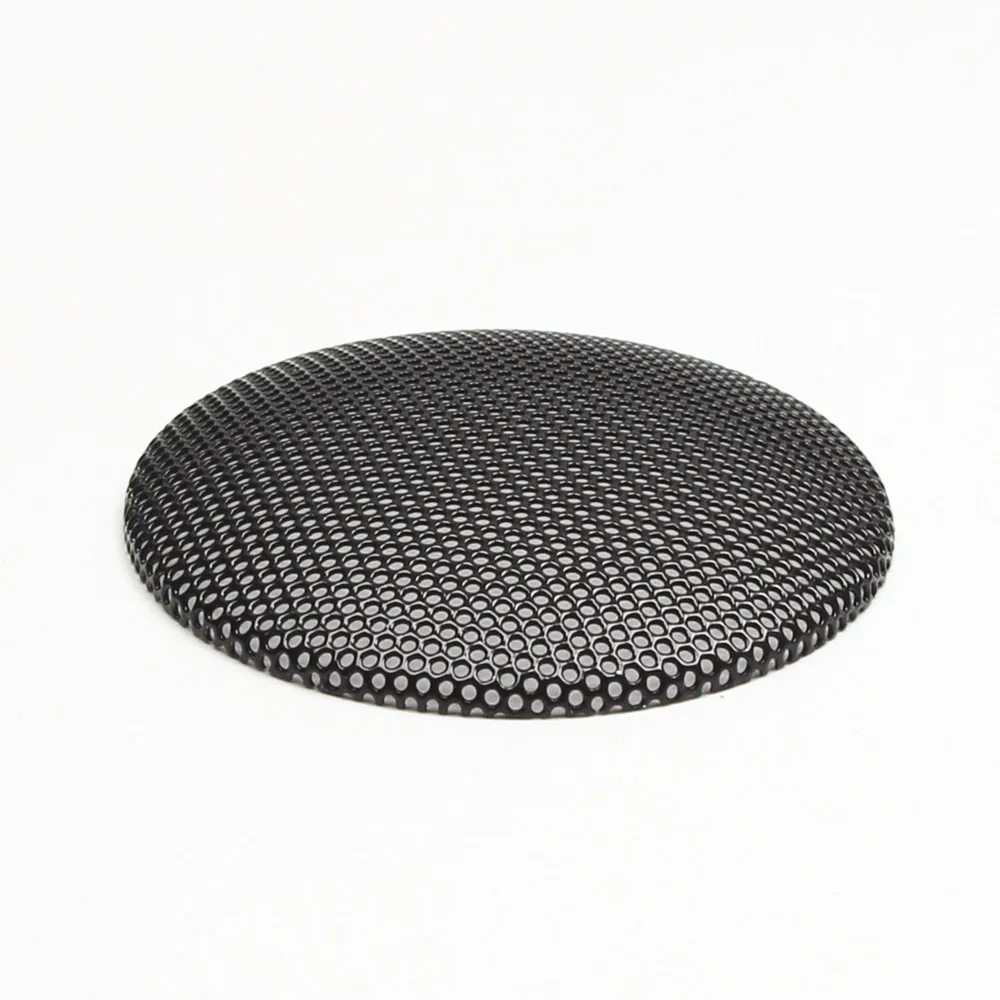 MW Audio 2PCS zwarte luidsprekerrooster, fijnmazig gebogen ijzeren deksel voor midden-hoge audio DIY