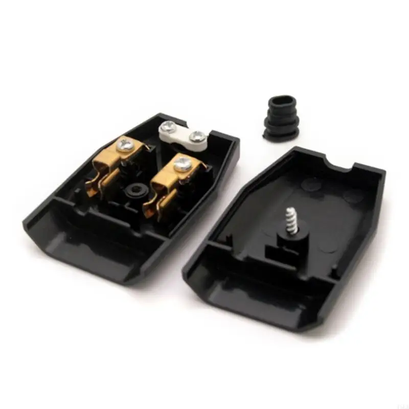 T5EA Плоские соединители 250 В 2,5 А Адаптер евровилки для осветительных приборов Мелкая бытовая техника 2-контактное устройство
