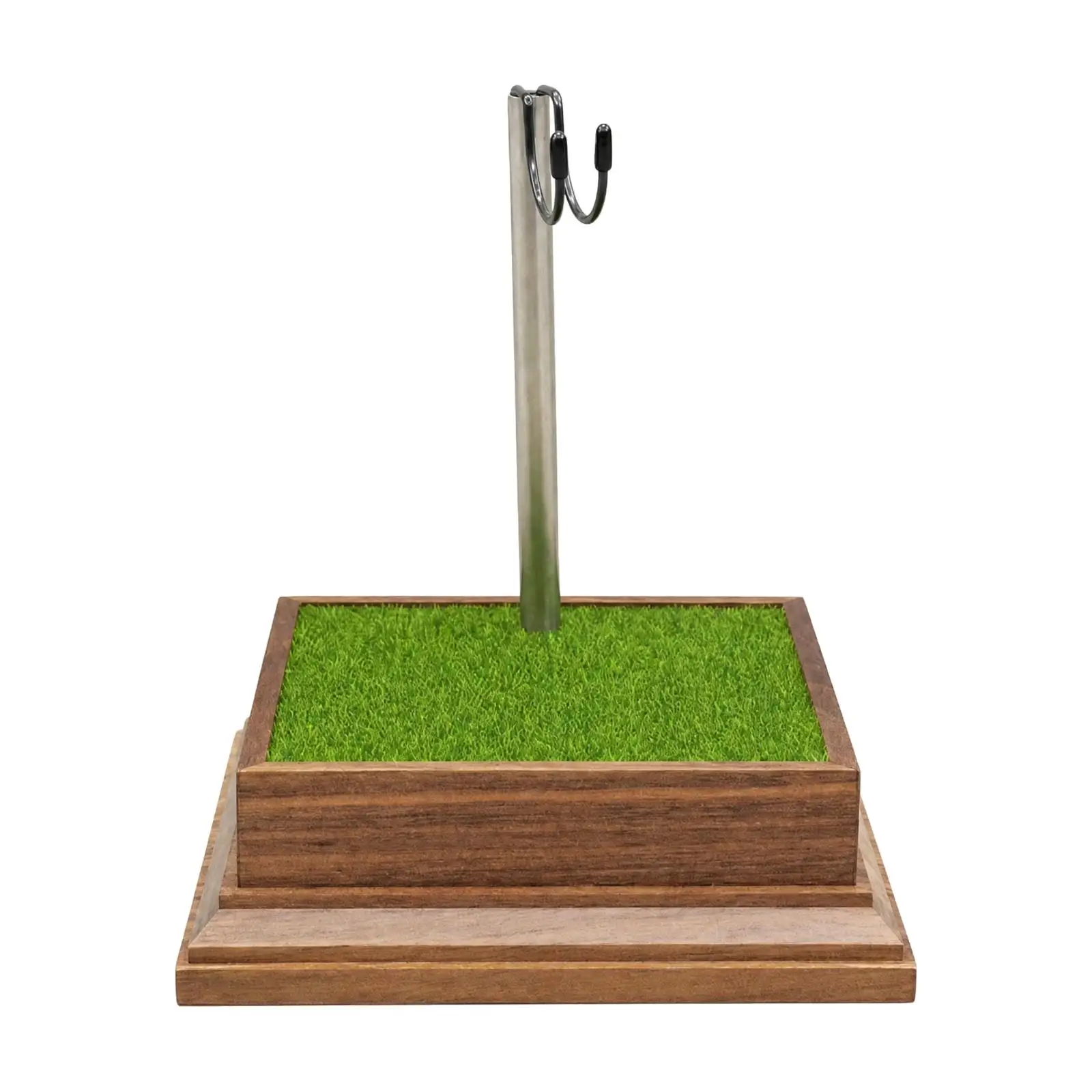 Stable Collectible Figure Base with Hooks for 1/6 Scale Models Solid Wood Material for Desk and Display Case Use