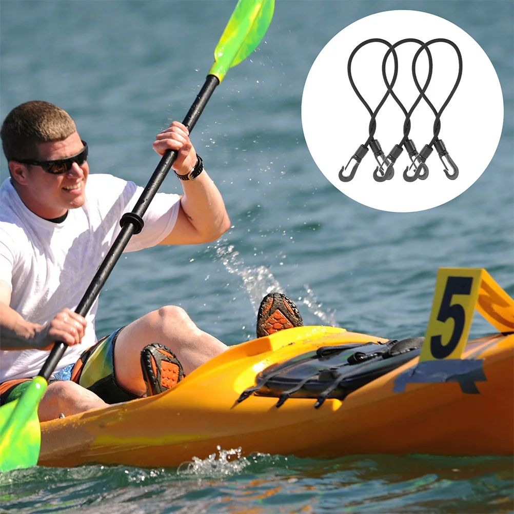 4개입 카약 번지 코드 4mm 두께 30cm 길이 헤비 듀티 탄성 타이 다운 스트랩 야외 캠핑 짐 텐트 자전거 물놀이용