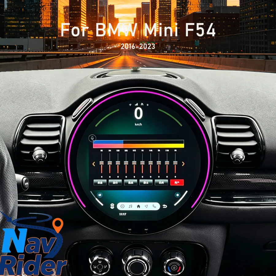 11.7Inch Car Head Unit For BMW Mini F54 2016‑2023 Wireless CarPlay Android 4G Bluetooth GPS Navi Multimedia Stereo Radio Player