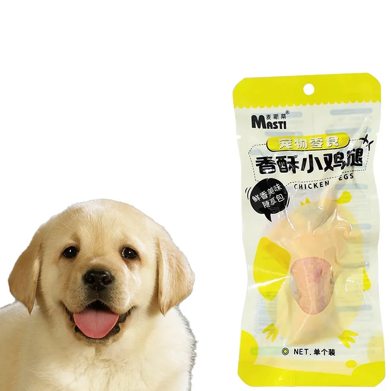 Pet Snacks Interactive Dog Snacks Chicken Drumstick Crispy and Nutritious Snacks Mixed with Cat Rice Universal for Dog and Cat