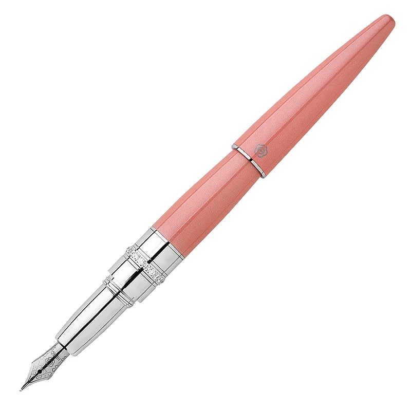 Hero HS200 Fountain Pen Fine F 0.5MM Nib, Beautiful Pink Elegant and Luxurious Male Female Students Simple Stylish Signature Pen