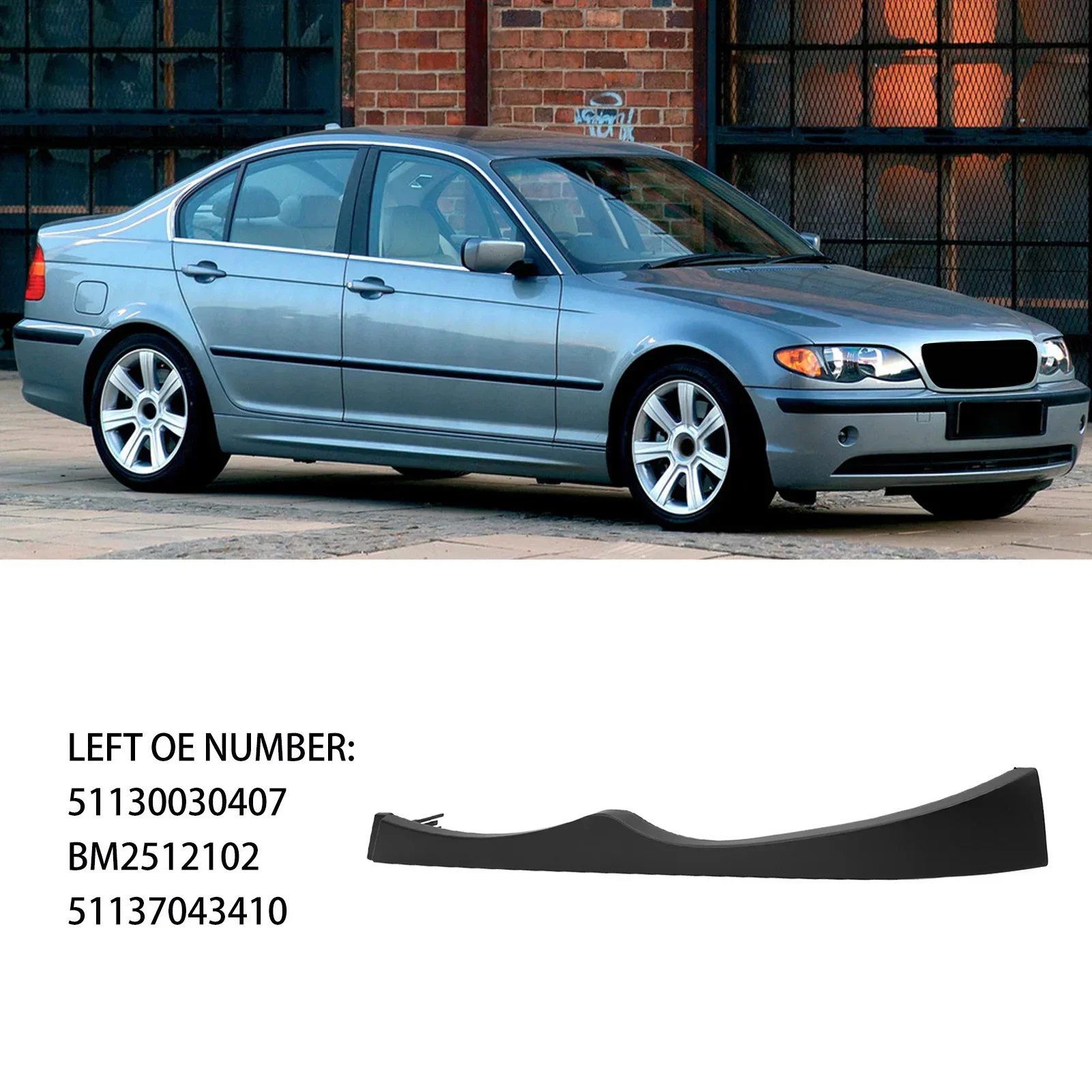 Car Side Headlight Lower Trim Head Lamp Molding Filler Bezel Trim For BMW 3 Series E46 4 Door Sedan Touring 2002-2005