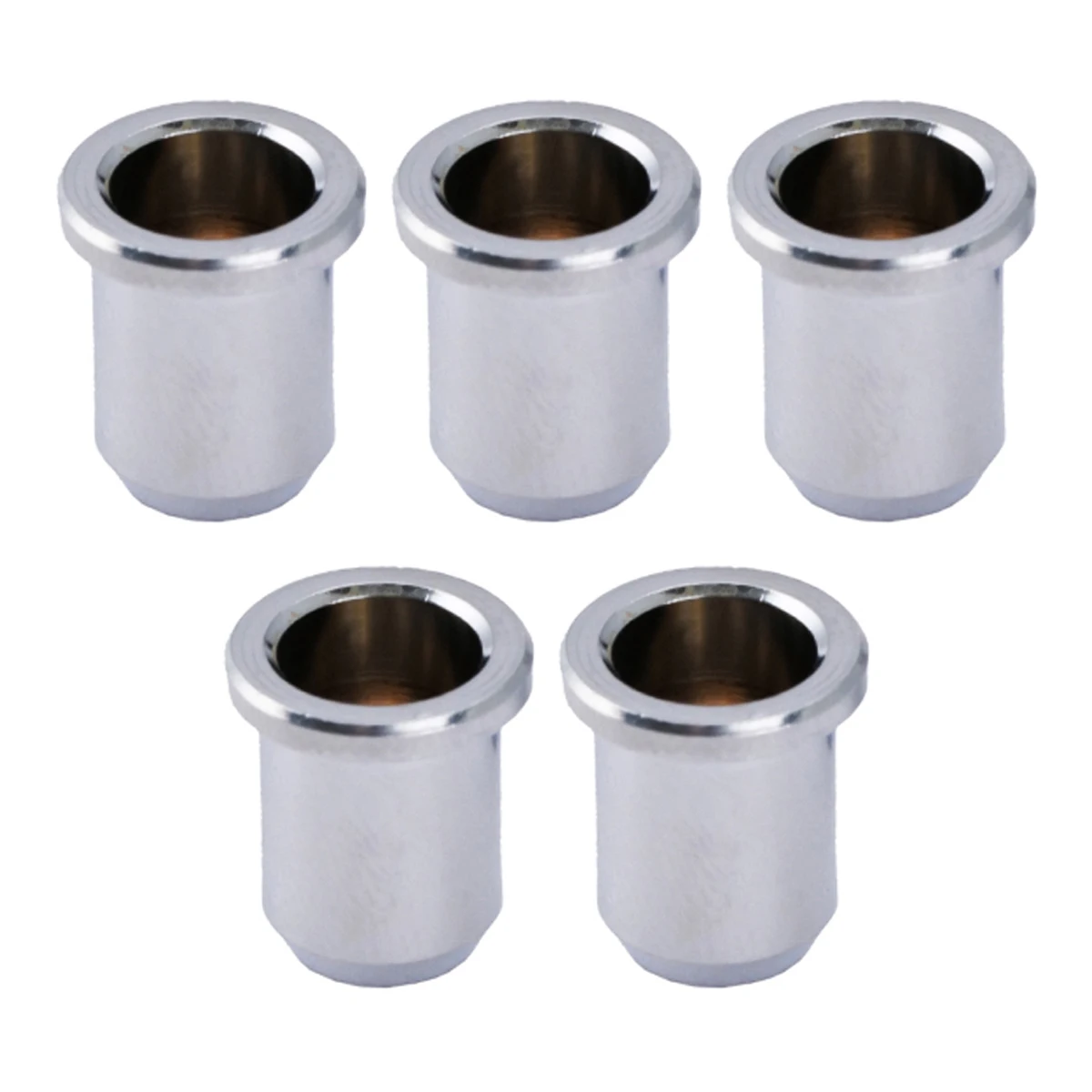 Musiclily Pro 14mm Brass Through Body String Mounting Ferrules for Electric Bass (Set of 5)
