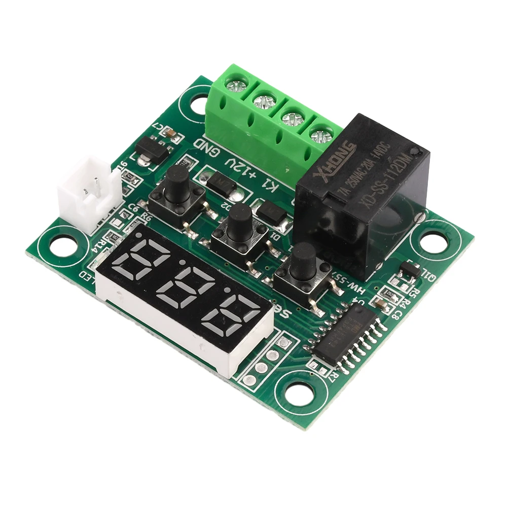 W1209 DC 12V Heat Cool Temp Thermostat Temperature Control Switch Controller Thermometer with Thermo NTC Sensor -55℃ to 120℃