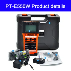 Brother PTE550W Industrial Wireless Handheld Label Printer Labeling Tool with Auto Strip Cutter and Computer Connectivity