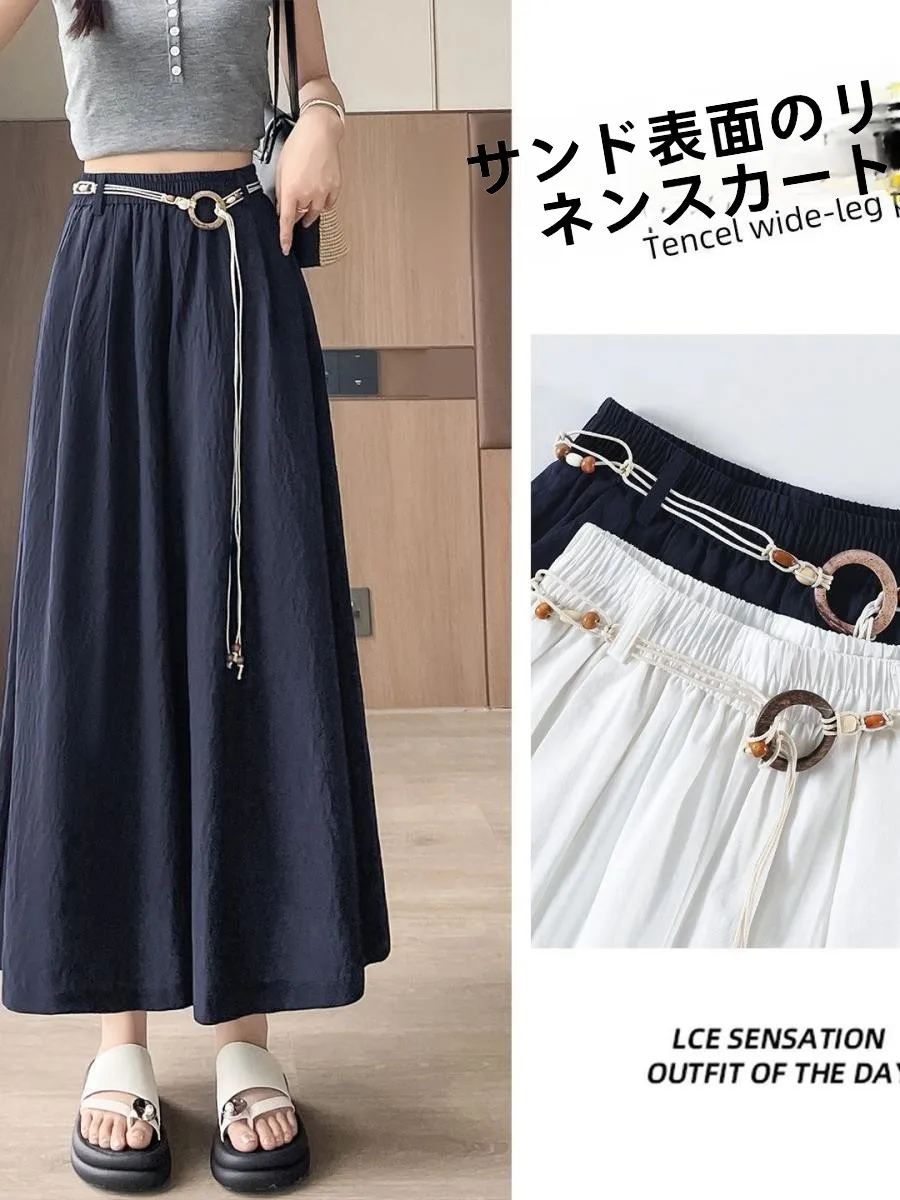 calca-saia-feminina-tibetana-azul-gelo-sensacao-fina-de-verao-cintura-alta-drapeada-tamanho-grande-casual-comprimento-7-8-bolso-sembach-handke