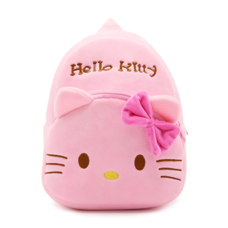 Mochila de felpa Sanrio Hello Kitty, bolso escolar Kawaii My Melody para guardería, bolsas de dibujos animados para niños, útiles escolares para