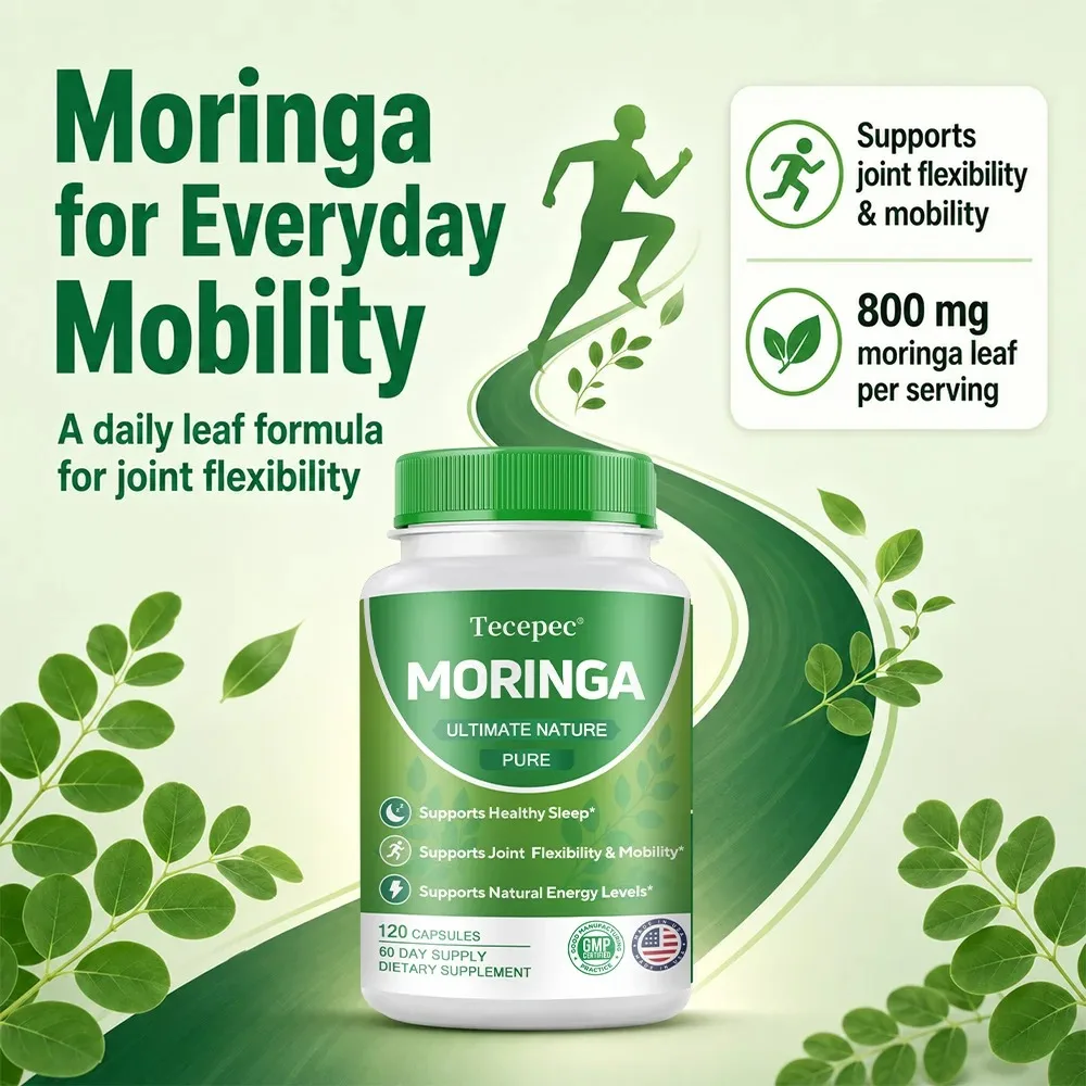 Moringa Capsules, Promote Metabolism, Improves Mood, Increases Energy and Immune System