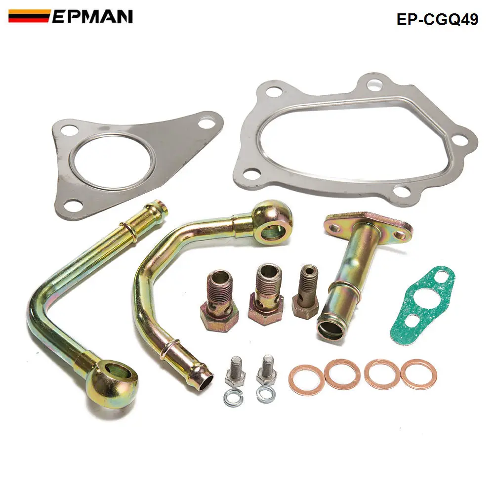 EPMAN Turbo Oil Water Gasket Line Kit For EJ20 EJ25 TD05H TD06H TD06SL2 Turbocharger EP-CGQ49