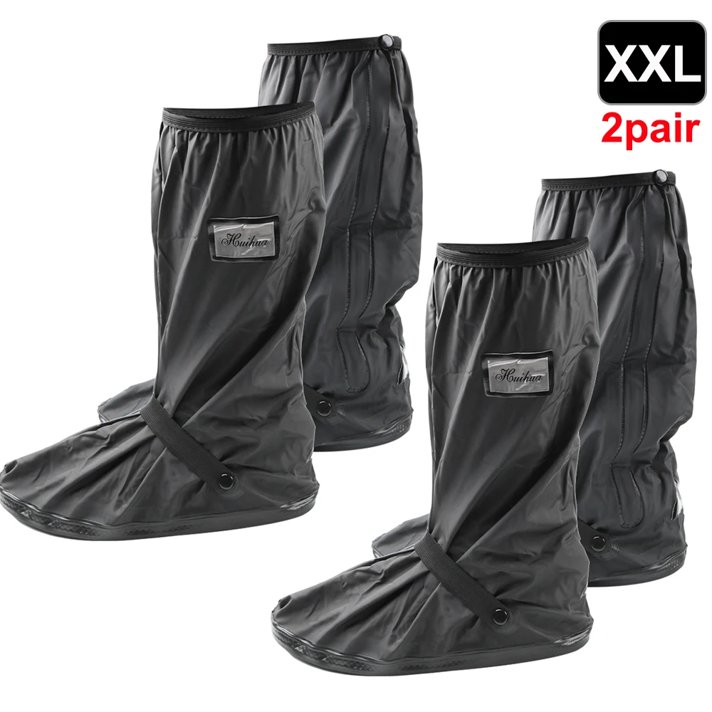 Wiederverwendbare Motorrad-Roller-Dirt-Bike-Regenschuh-Abdeckung, rutschfeste Stiefelüberzüge, Unisex-Fahrradschuh-Schutz für regnerischen, verschneite Tage