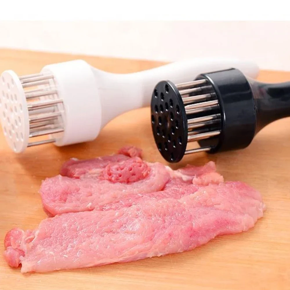 1PC Stainless Steel Loose Meat Needle Meat Tenderizer Household Quick Insert Beef Artifact Loose Meat Hammer Steak Kitchen Tool