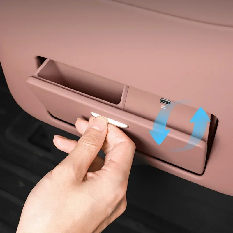 Car Back Seat Storage Storage Box For New NIO ES8 Cell Phone Slot Organizer Pad Interior Refit Parts Accessories
