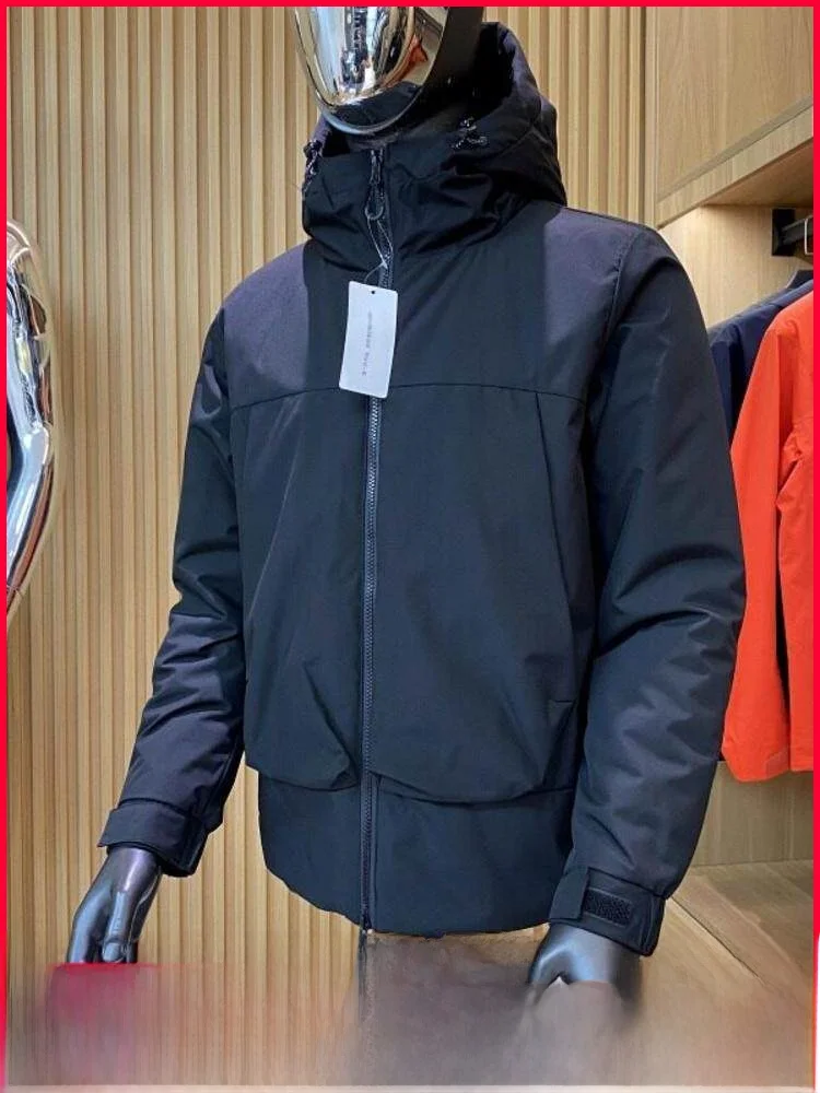 

Waterproof Windproof Outdoor Tech Warm Cotton Jaet for Men Casual Hooded Zipper Closure Polyester Fabric Long Sve Youth ...