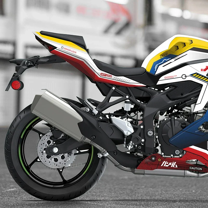 Applicable To KAWASAKI ZX-4R ZX-4RR Multi-Style Pattern Print Sticker Sets Moto Protective Ornamental Accessories