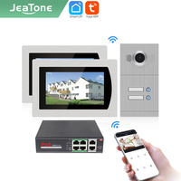 Jeatone Tuya 7 Inch Video Door Phone Intercom Doorbell Smart Home Eye Door Camera Wireless WiFi Access Control System Apartment