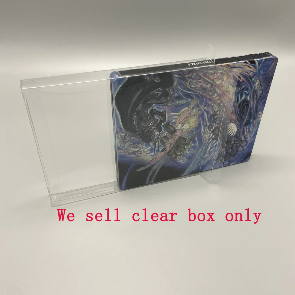 ZUIDID cubierta transparente de PET para PS4 caja de presentación de colección de protección de almacenamiento de hierro caja de lata G2 caja transparente general