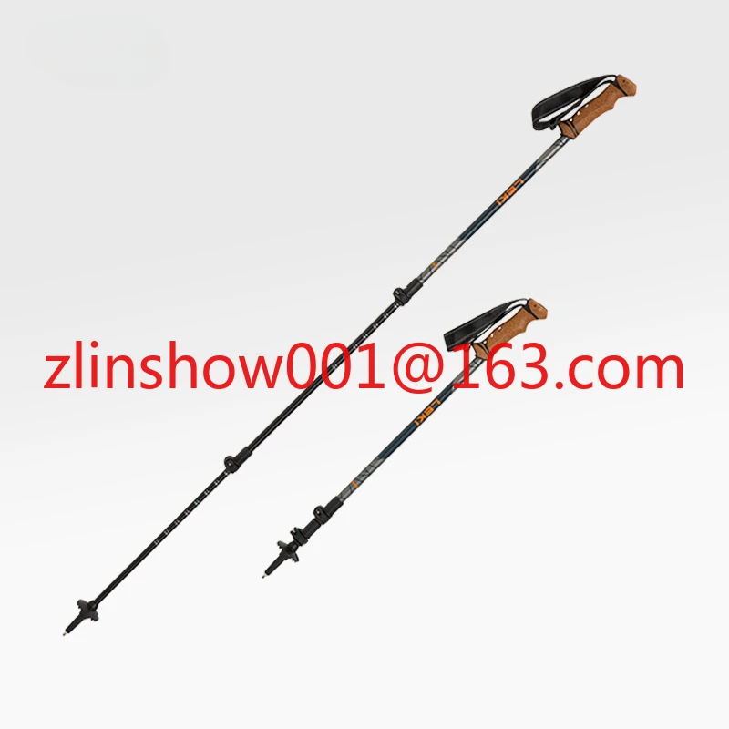 

Outdoor hiking pole Aluminum alloy outer lock Retractable Legacy lightweight hiking pole