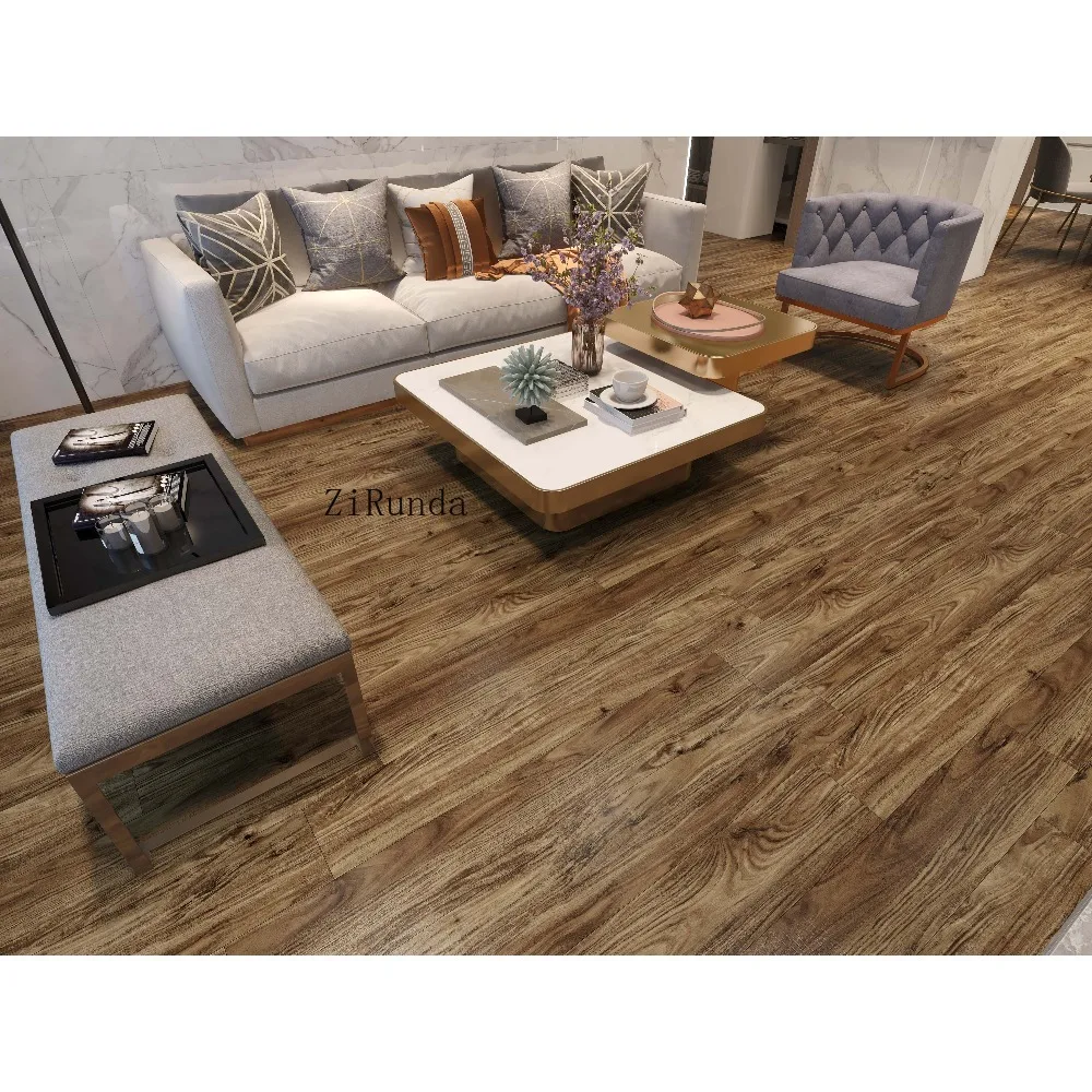 カスタマイズ版防水8x50石目柄ルーム用硬質コアSPCプラスチックフロア