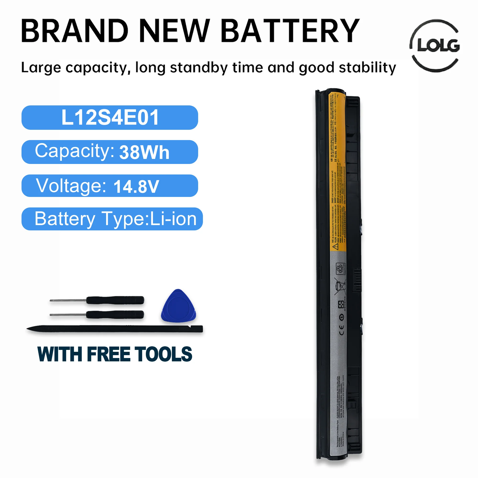 G400s Laptop Battery for Lenovo L12L4A02 L12L4E01 L12M4A02 L12M4E01 L12S4A02 L12S4E01 G50 G40 Z40 Z40 Z70 Z710
