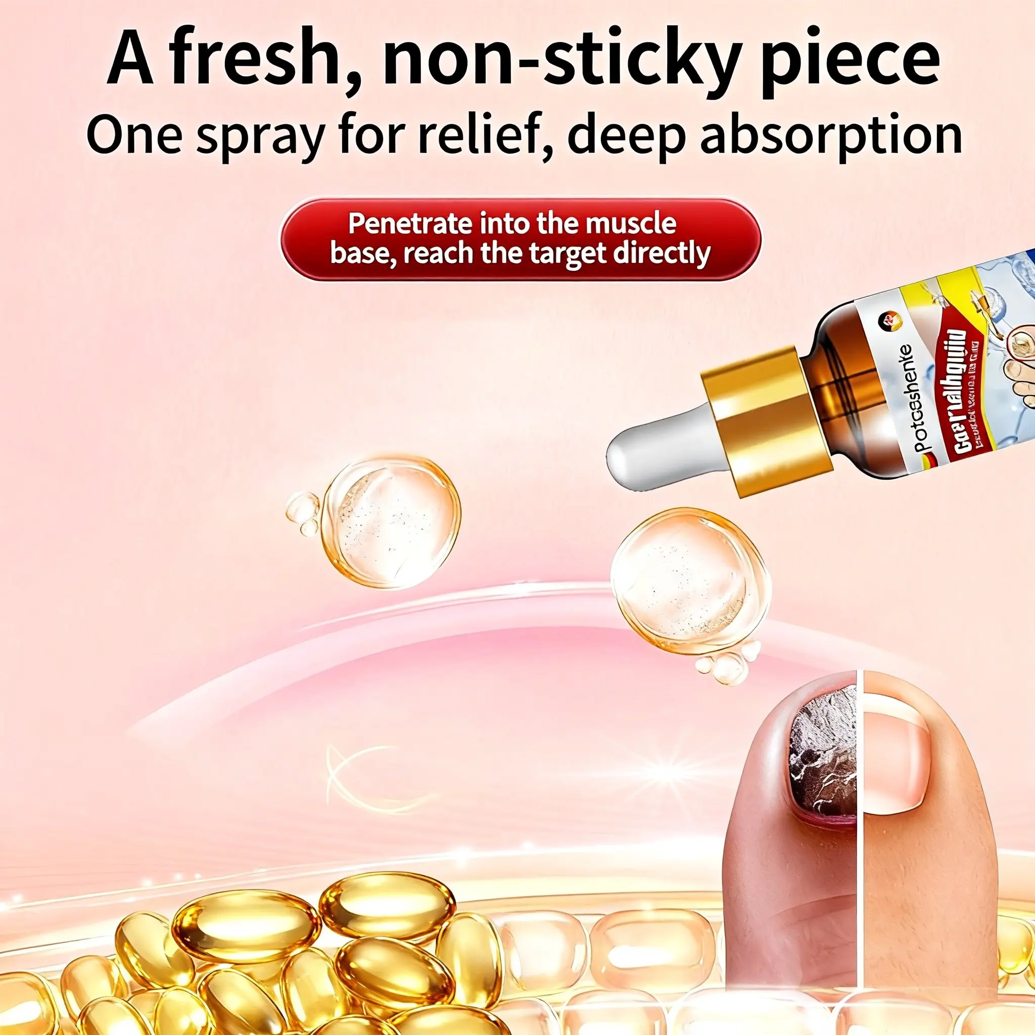 سائل إصلاح الأظافر 30 مل حل علاج فطريات الأظافر Tinea Unguium للأظافر المتغيرة اللون والتالفة