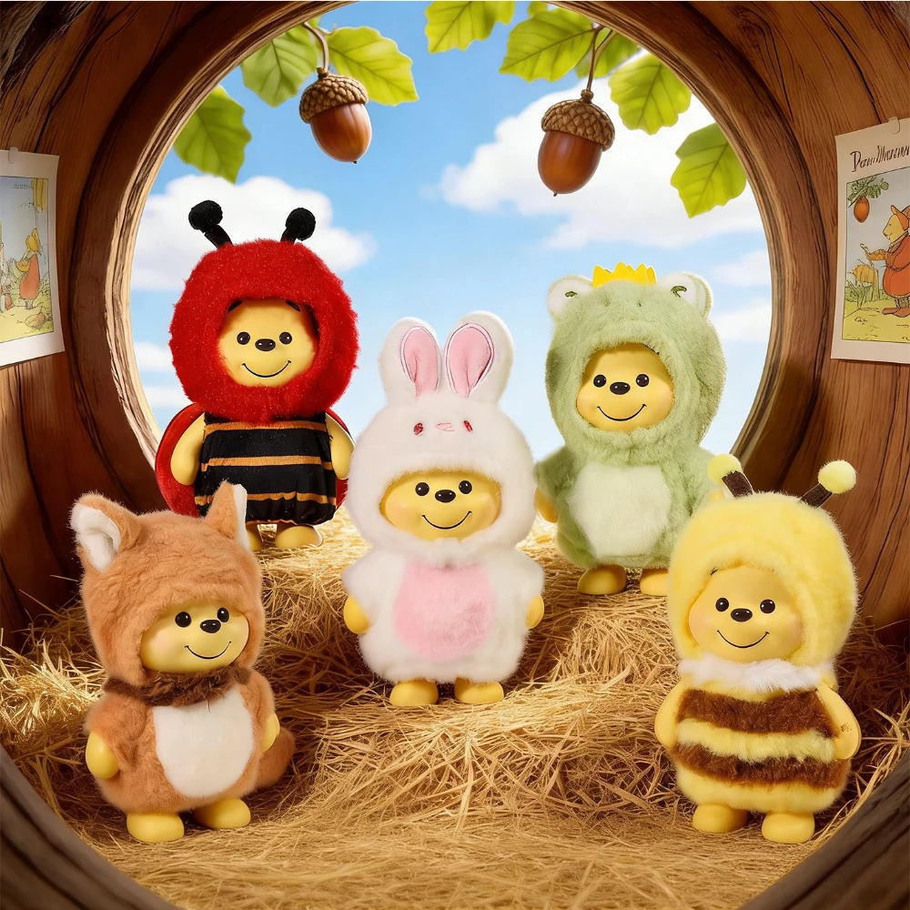 

Коллекционная фигурка Дисней Винни-Пух в костюме лесной феи, серия Blind Box, аниме-кукла, милая модель, украшение, игрушка, подарок, сюрприз-бокс