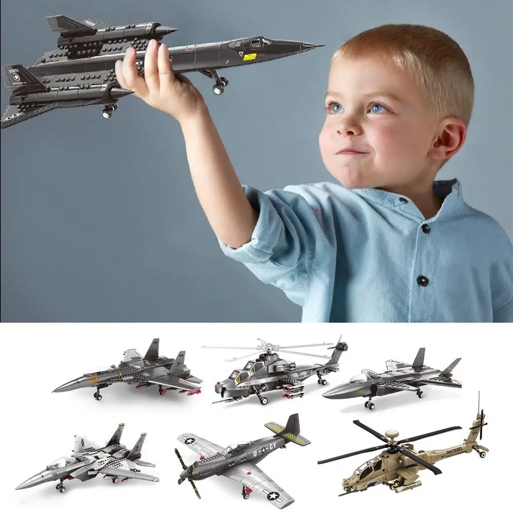 

Large Size Aircraft Building Block Model Assembling Type ABS Reconnaissance Aircraft Model Detailed DIY Airplane Model Boy Gifts