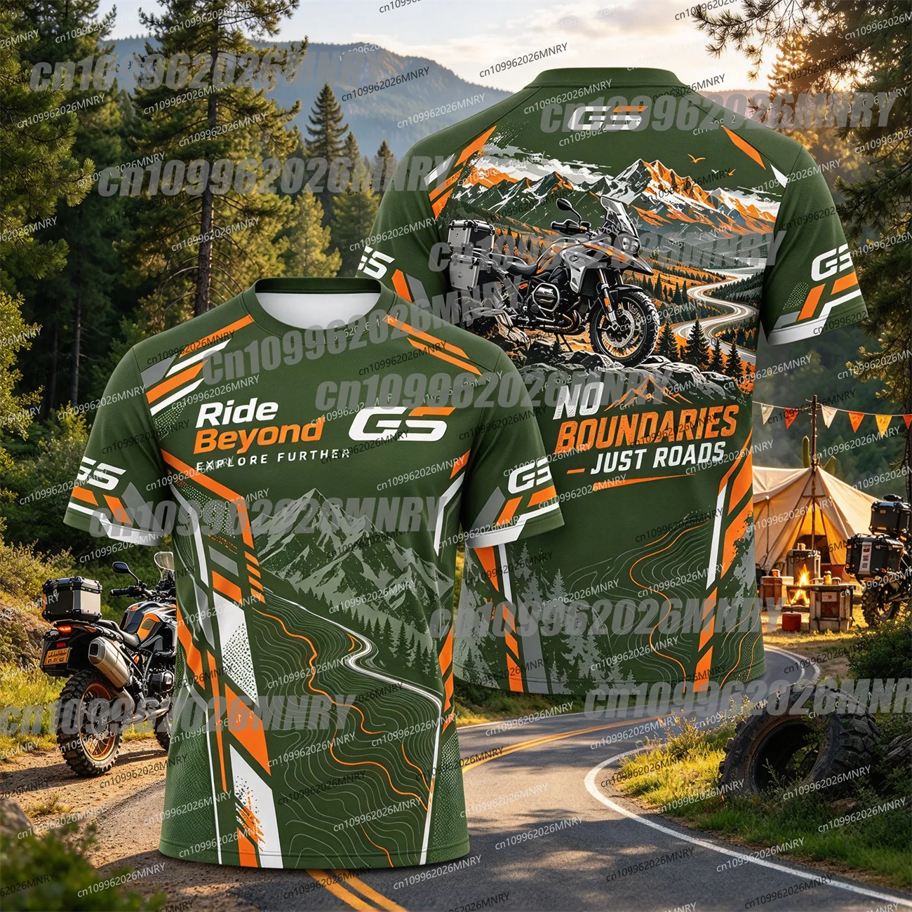 New Mens tshirt Gs Motorrad T Shirt Top Love motorcycles tshirt Motorcycle Silhouette Breathable Sportswear Top Men Woman tshir